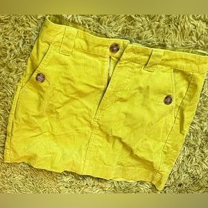 lime green cordoroy skirt, worn once